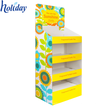 Point Of Sale Custom Design Cardboard Display Stands For Sunscreen Promotion